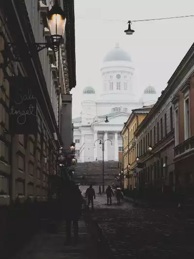 Helsinki Winter Stadt