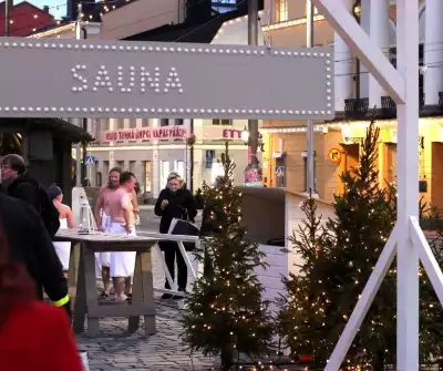 Weihnachtsmarkt Sauna Helsinki