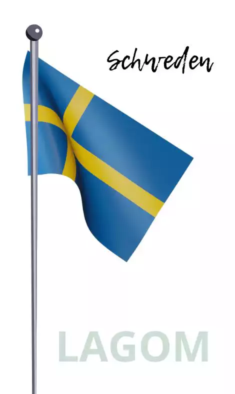 Flagge Schweden lagom
