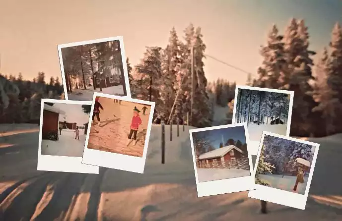 Finnland im Winter zur Weihnachtszeit