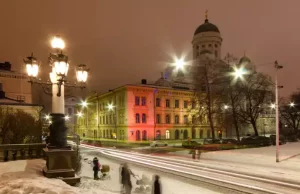 finnische Dankbarkeit, Helsinki im Winter